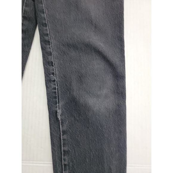 Vintage Bongo Jeans Womens 5 Gray Denim Tapered Mom High Rise Button Fly Y2K 90s - Picture 6 of 13